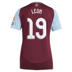 aston villa adidas home shirt 2024-25 – womens with leon 19 cup printing Collection - Aston Villa Fan Shop Official Gear