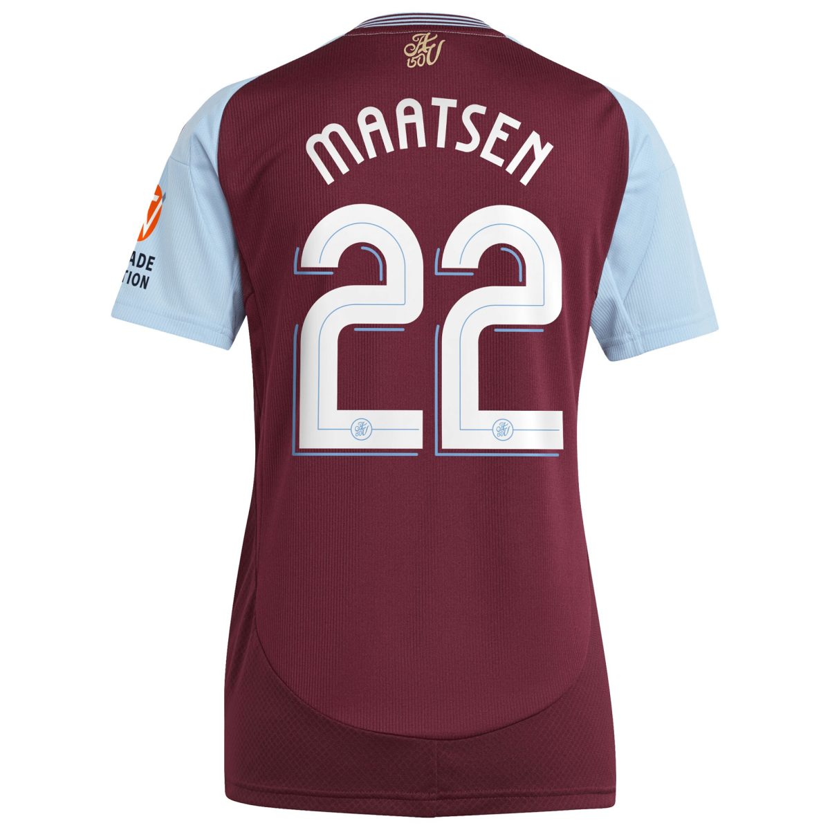 aston villa adidas home shirt 2024-25 – womens with maatsen 22 cup printing Collection - Aston Villa Fan Shop Official Gear