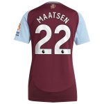 aston villa adidas home shirt 2024-25 – womens with maatsen 22 printing Collection - Aston Villa Fan Shop Official Gear
