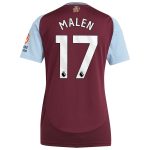 aston villa adidas home shirt 2024-25 – womens with malen 17 printing Collection - Aston Villa Fan Shop Official Gear