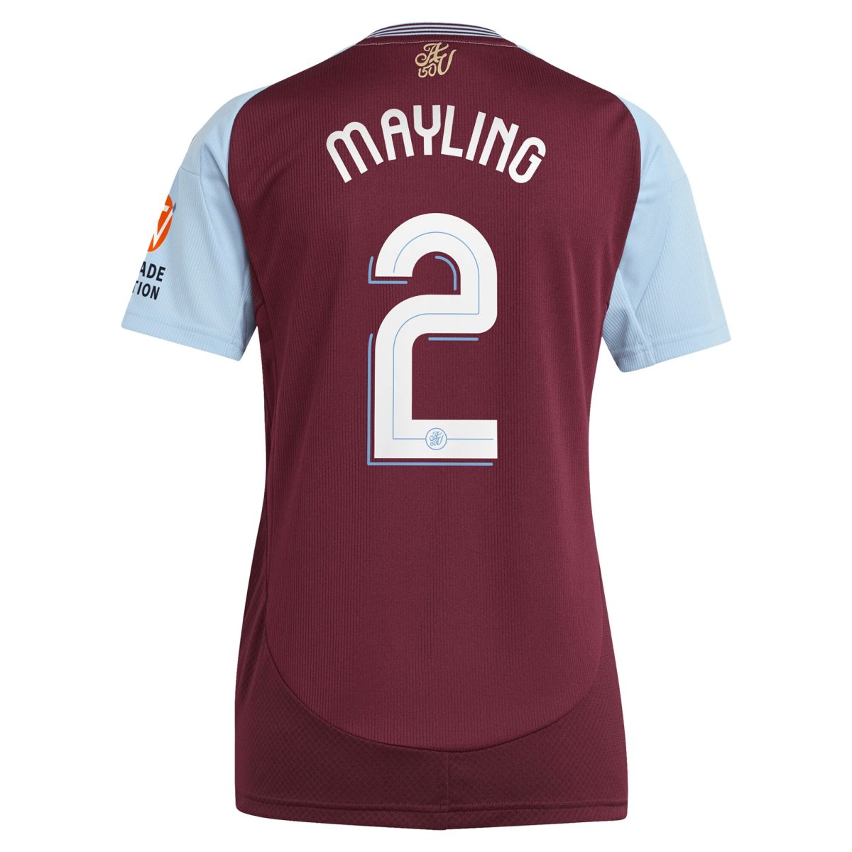 aston villa adidas home shirt 2024-25 – womens with mayling 2 cup printing Collection - Aston Villa Fan Shop Official Gear