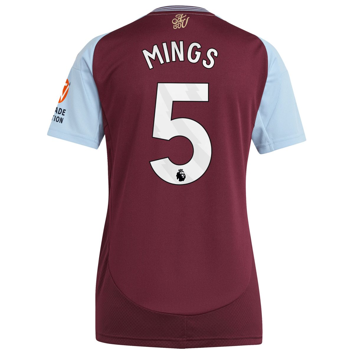 aston villa adidas home shirt 2024-25 – womens with mings 5 printing Collection - Aston Villa Fan Shop Official Gear