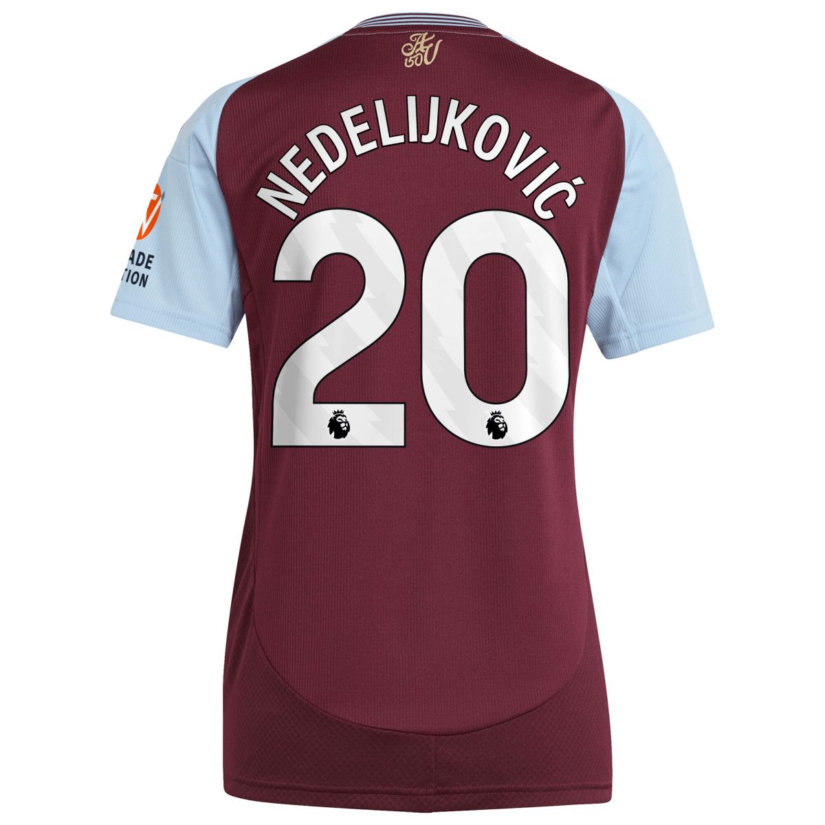 aston villa adidas home shirt 2024-25 – womens with nedeljković 20 printing Collection - Aston Villa Fan Shop Official Gear