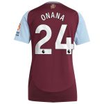 aston villa adidas home shirt 2024-25 – womens with onana 24 printing Collection - Aston Villa Fan Shop Official Gear