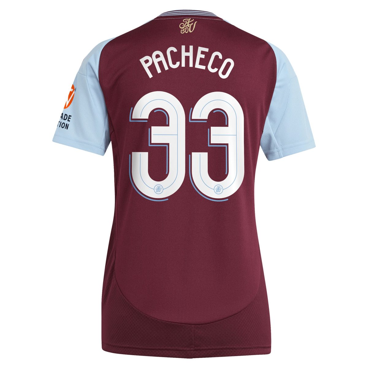 aston villa adidas home shirt 2024-25 – womens with pacheco 33 cup printing Collection - Aston Villa Fan Shop Official Gear