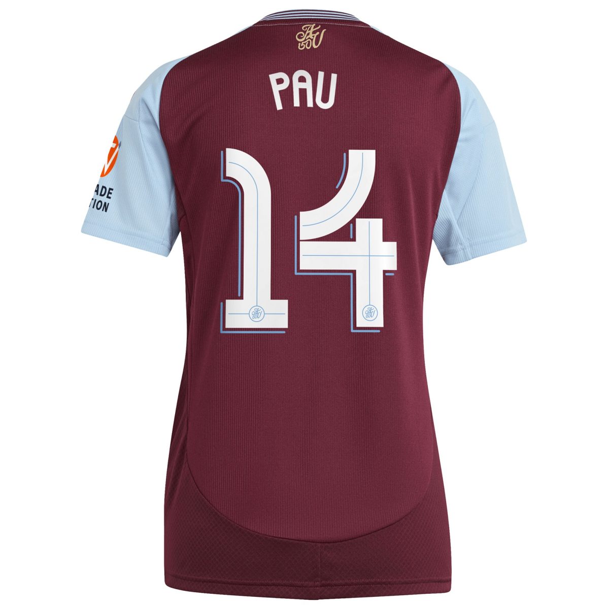 aston villa adidas home shirt 2024-25 – womens with pau 14 cup printing Collection - Aston Villa Fan Shop Official Gear