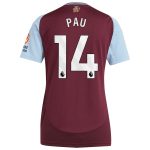 aston villa adidas home shirt 2024-25 – womens with pau 14 printing Collection - Aston Villa Fan Shop Official Gear