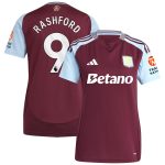 aston villa adidas home shirt 2024-25 – womens with rashford 9 printing Collection - Aston Villa Fan Shop Official Gear