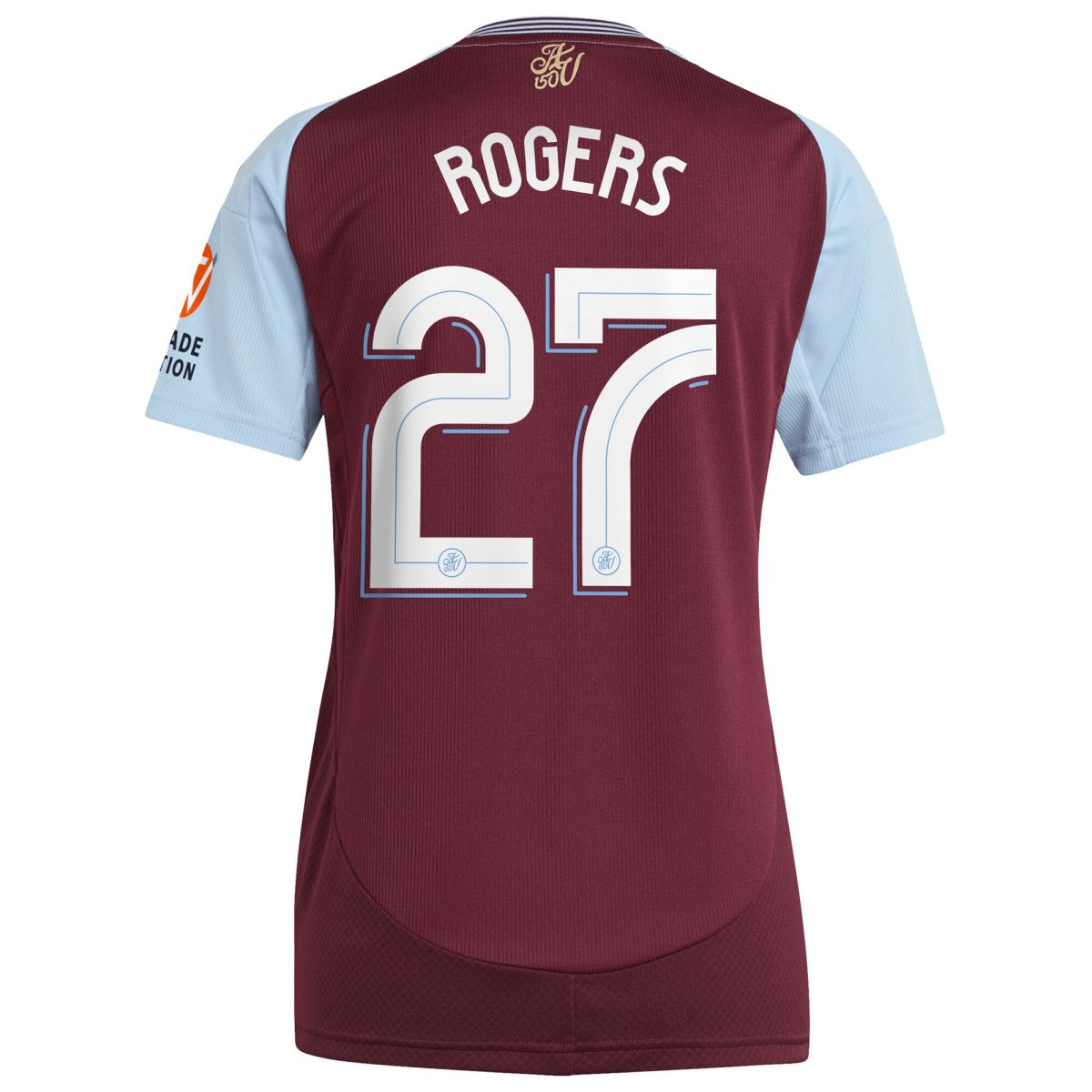 aston villa adidas home shirt 2024-25 – womens with rogers 27 cup printing Collection - Aston Villa Fan Shop Official Gear