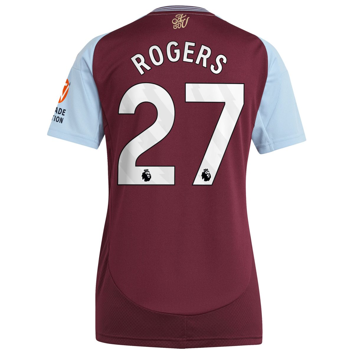 aston villa adidas home shirt 2024-25 – womens with rogers 27 printing Collection - Aston Villa Fan Shop Official Gear