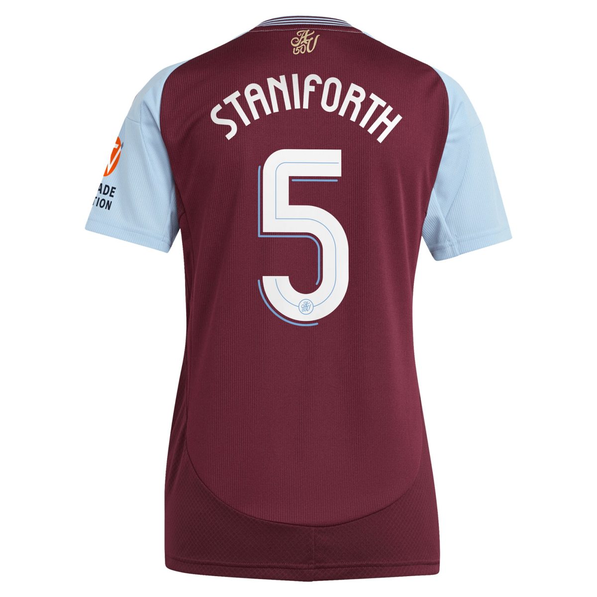 aston villa adidas home shirt 2024-25 – womens with staniforth 5 cup printing Collection - Aston Villa Fan Shop Official Gear