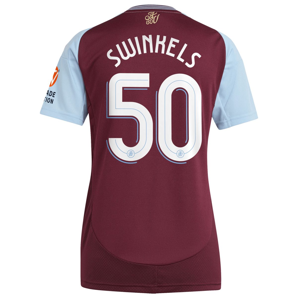 aston villa adidas home shirt 2024-25 – womens with swinkels 50 cup printing Collection - Aston Villa Fan Shop Official Gear