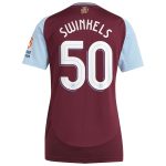 aston villa adidas home shirt 2024-25 – womens with swinkels 50 cup printing Collection - Aston Villa Fan Shop Official Gear