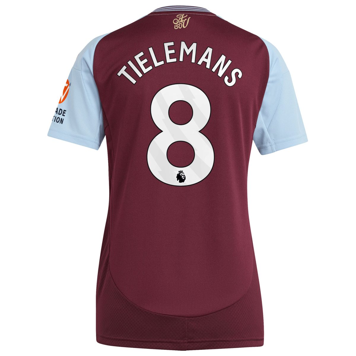 aston villa adidas home shirt 2024-25 – womens with tielemans 8 printing Collection - Aston Villa Fan Shop Official Gear