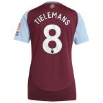 aston villa adidas home shirt 2024-25 – womens with tielemans 8 printing Collection - Aston Villa Fan Shop Official Gear