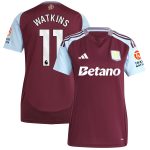 aston villa adidas home shirt 2024-25 – womens with watkins 11 printing Collection - Aston Villa Fan Shop Official Gear