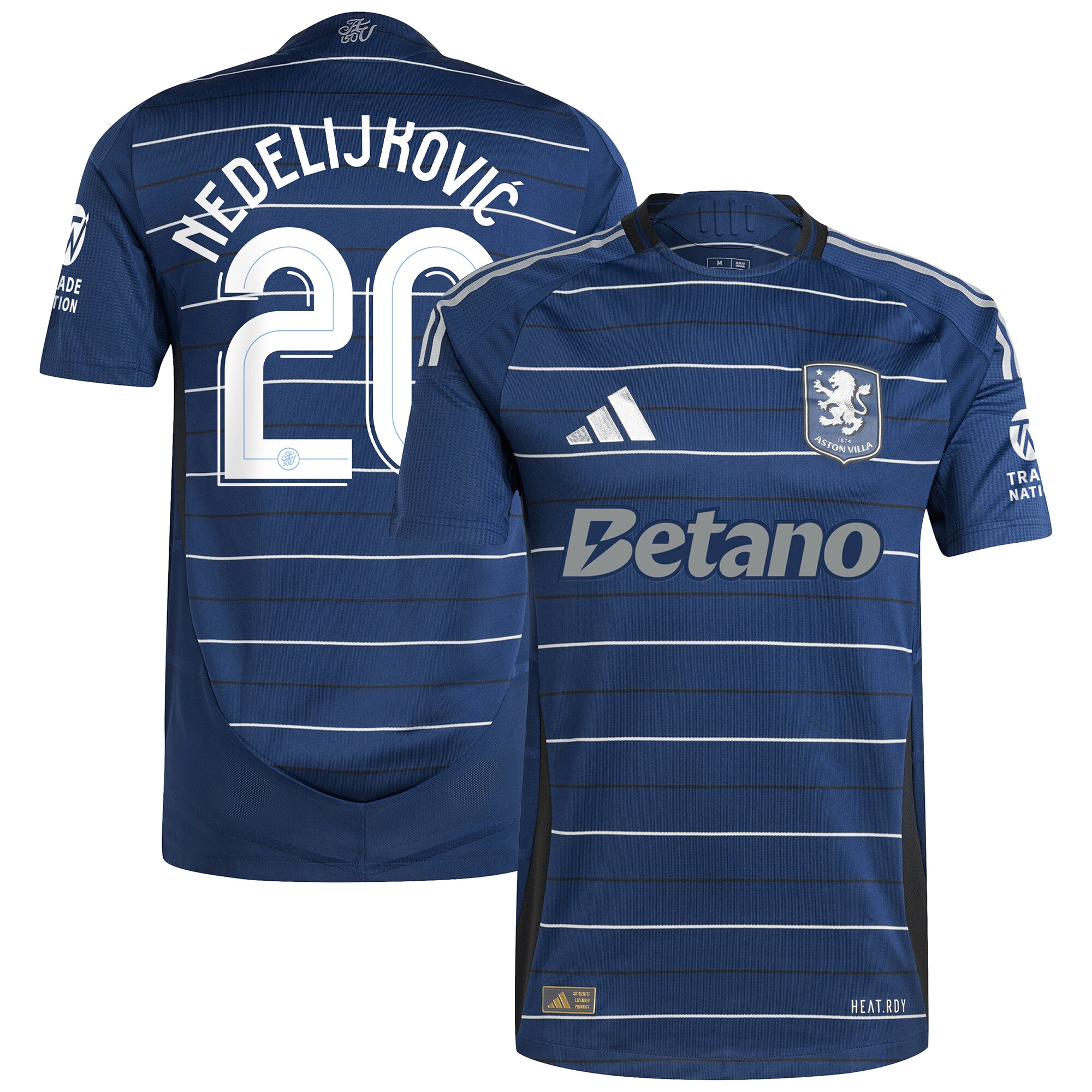 aston villa adidas third authentic shirt 2024-25 with nedeljković 20 cup printing Collection - Aston Villa Fan Shop Official Gear