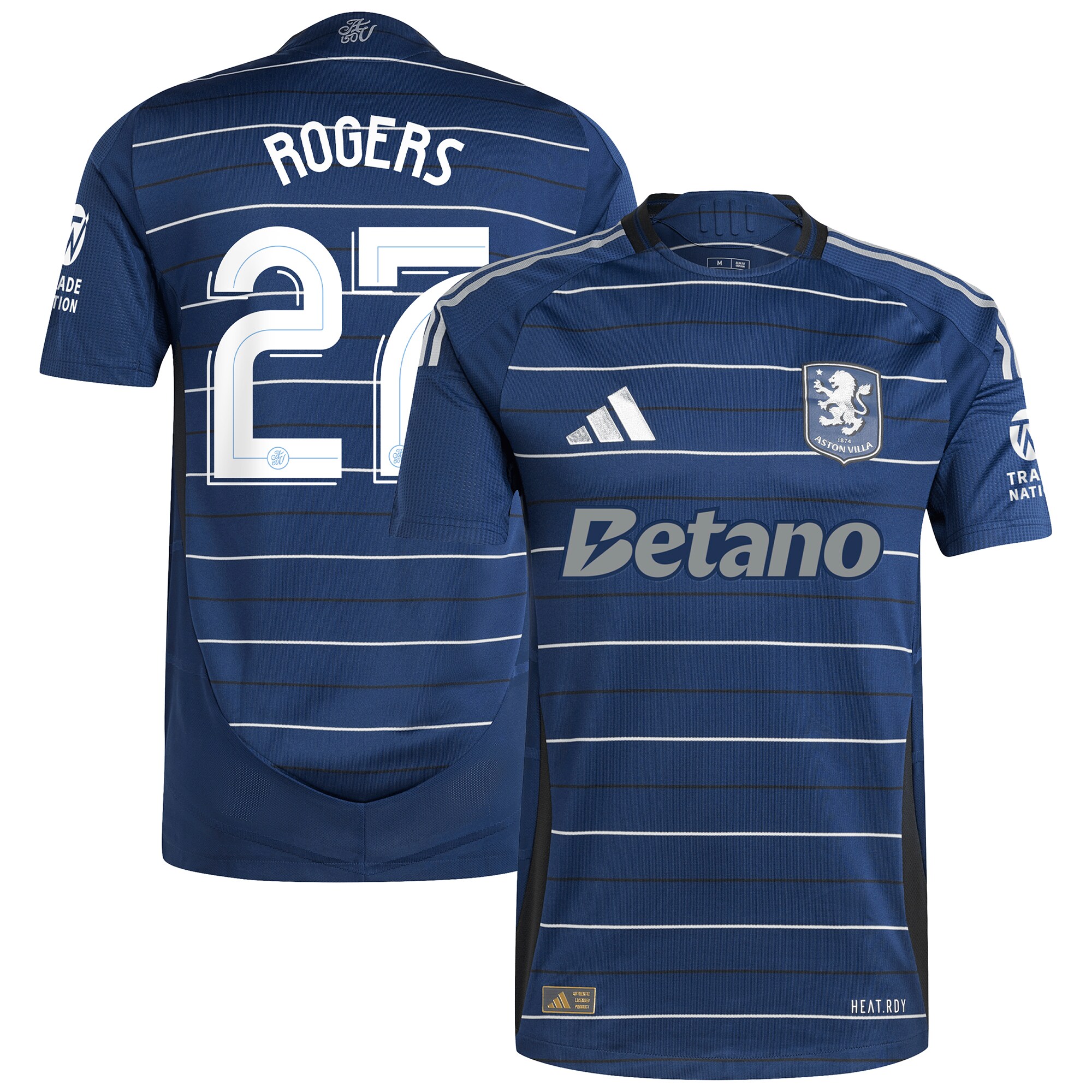 aston villa adidas third authentic shirt 2024-25 with rogers 27 cup printing Collection - Aston Villa Fan Shop Official Gear