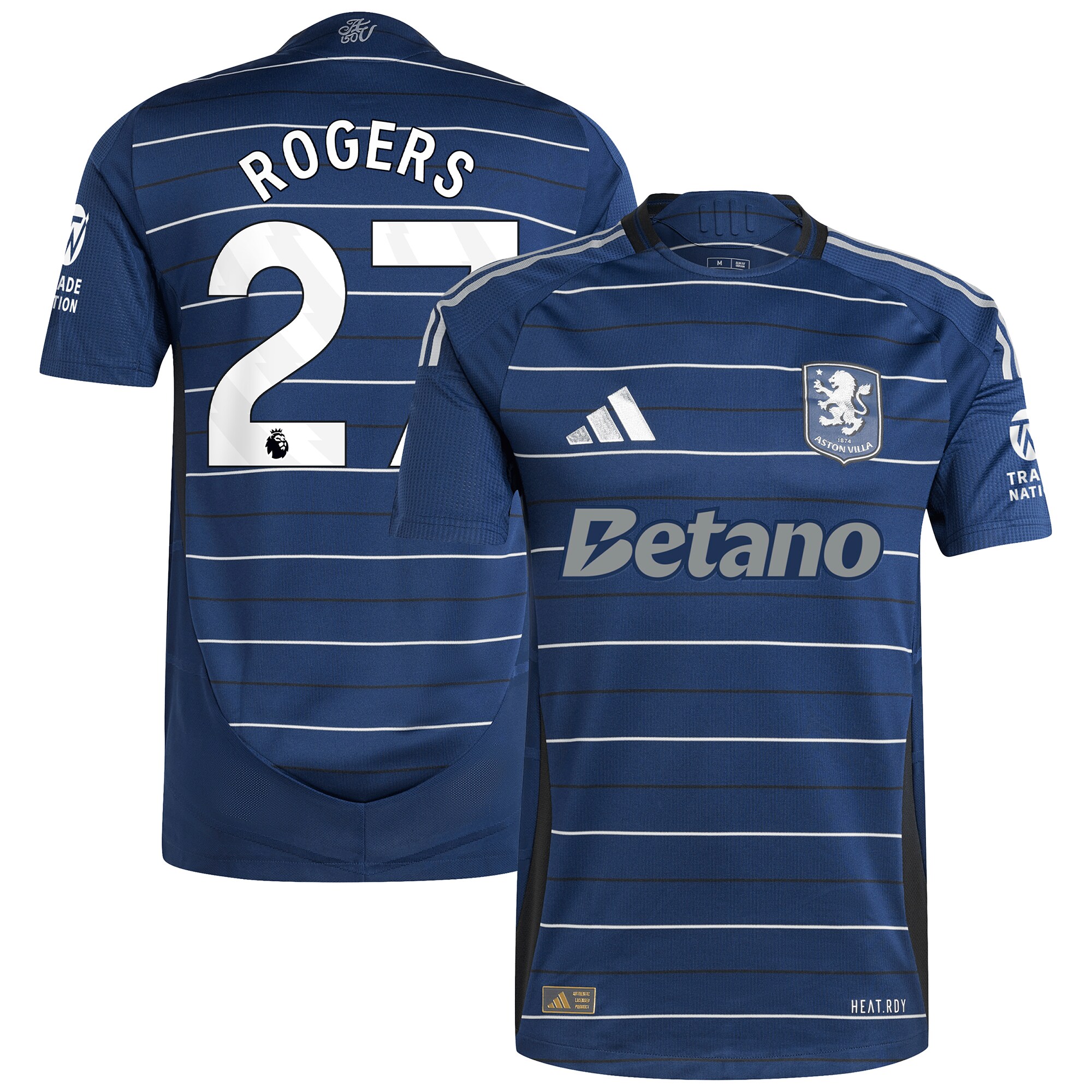 aston villa adidas third authentic shirt 2024-25 with rogers 27 printing Collection - Aston Villa Fan Shop Official Gear