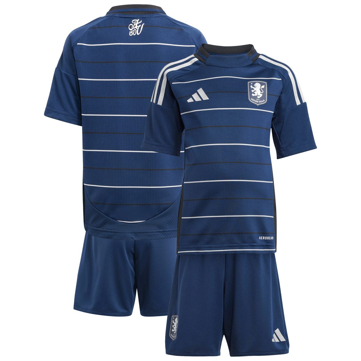 aston villa adidas third mini kit 2024-25 with custom printing Collection - Aston Villa Fan Shop Official Gear