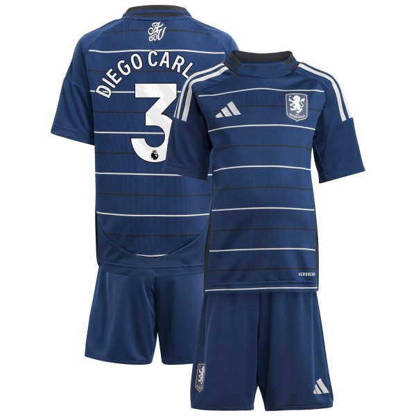 aston villa adidas third minikit 2024-25 with diego carlos 3 printing Collection - Aston Villa Fan Shop Official Gear