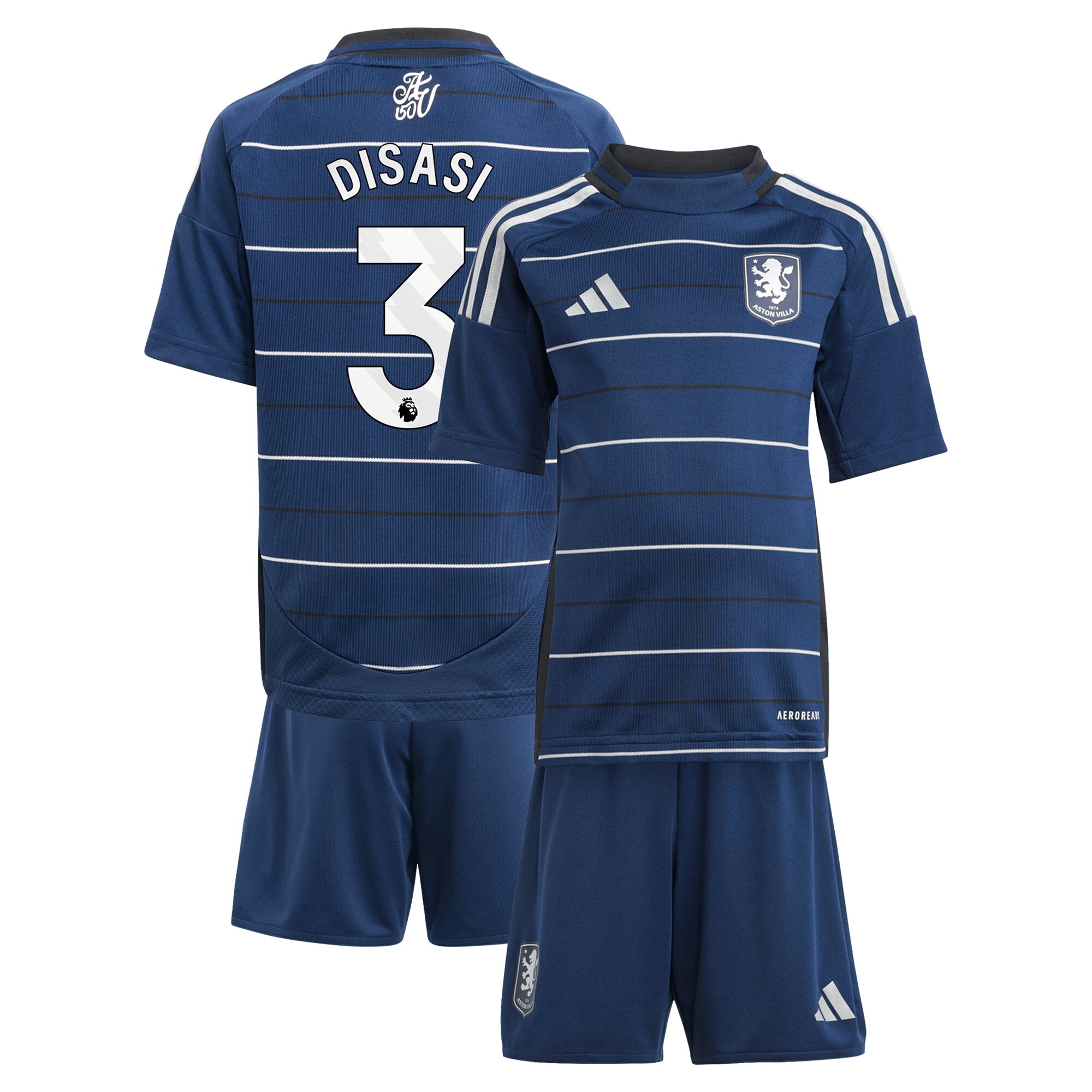 aston villa adidas third minikit 2024-25 with disasi 3 printing Collection - Aston Villa Fan Shop Official Gear