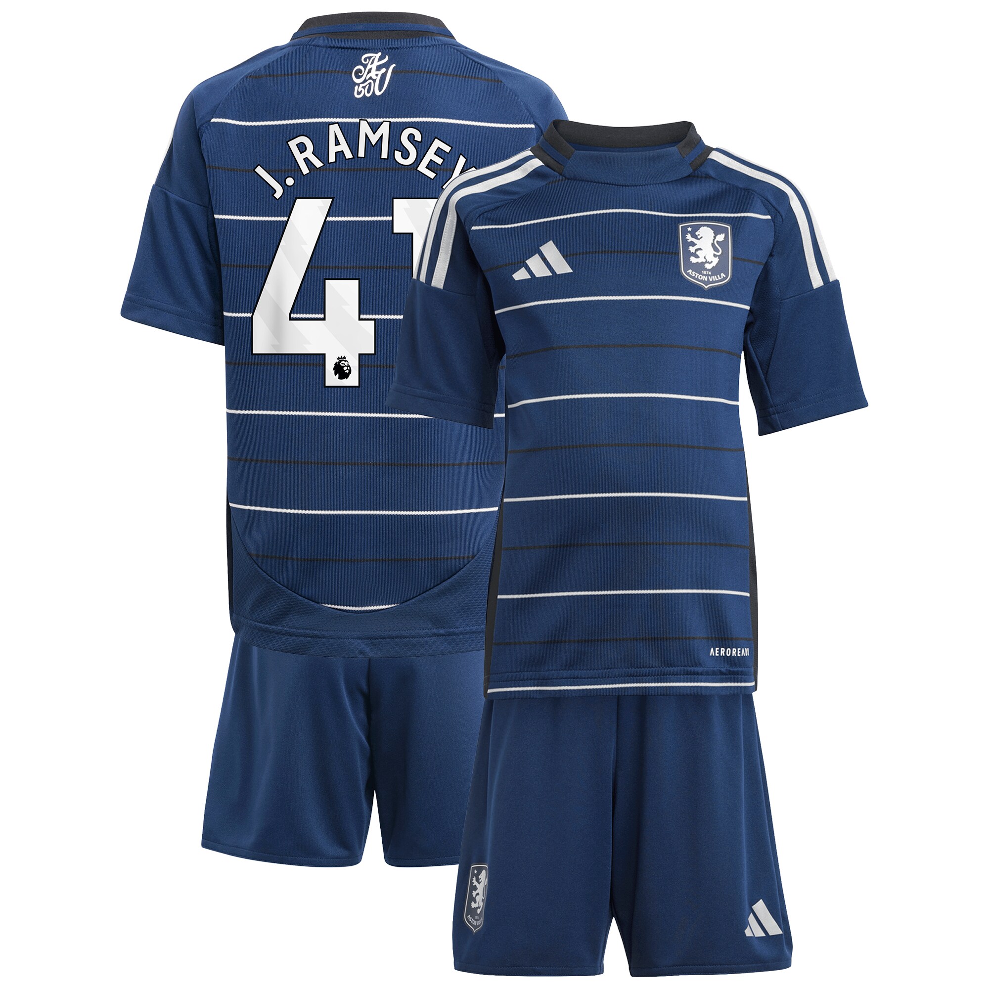 aston villa adidas third minikit 2024-25 with j. ramsey 41 printing Collection - Aston Villa Fan Shop Official Gear
