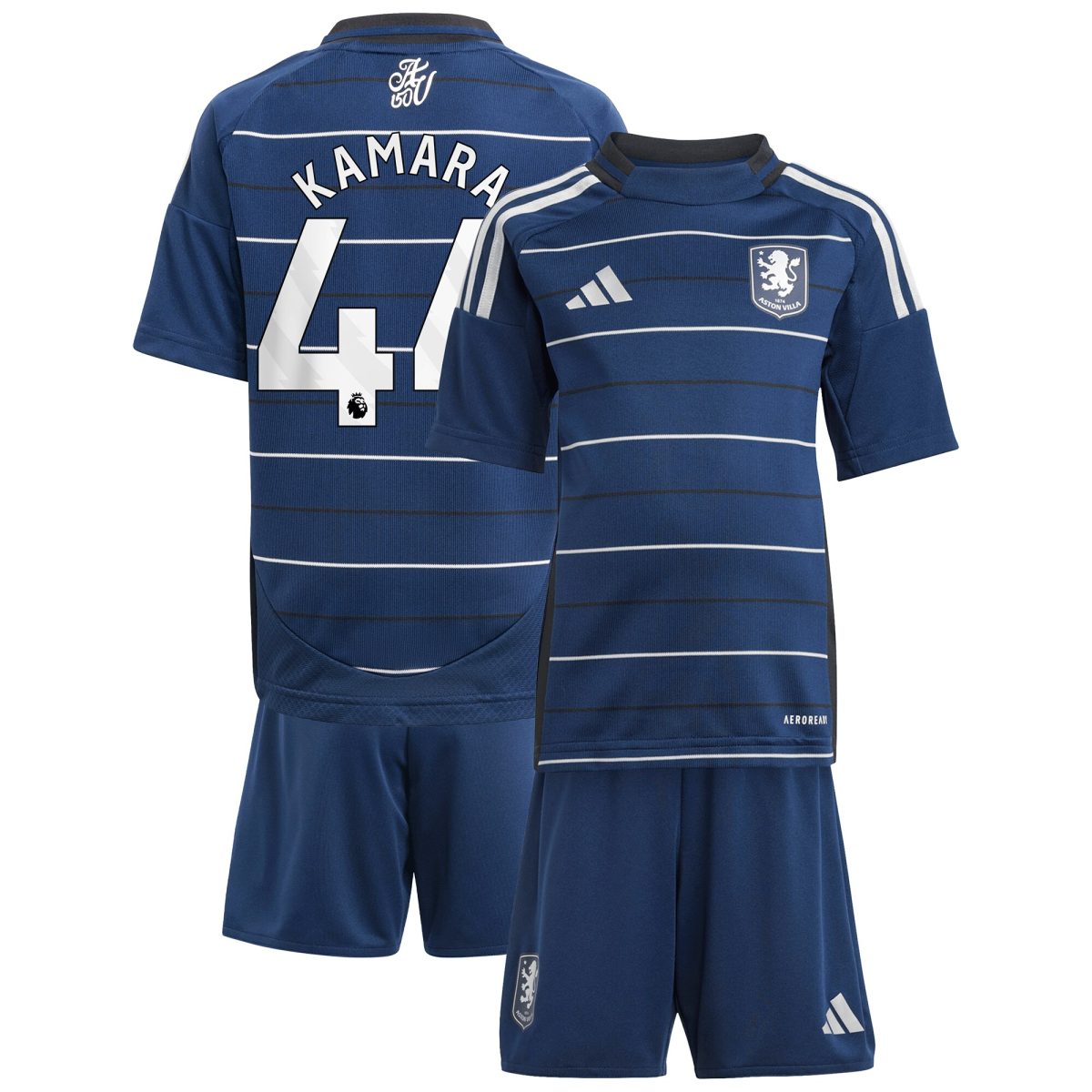 aston villa adidas third minikit 2024-25 with kamara 44 printing Collection - Aston Villa Fan Shop Official Gear