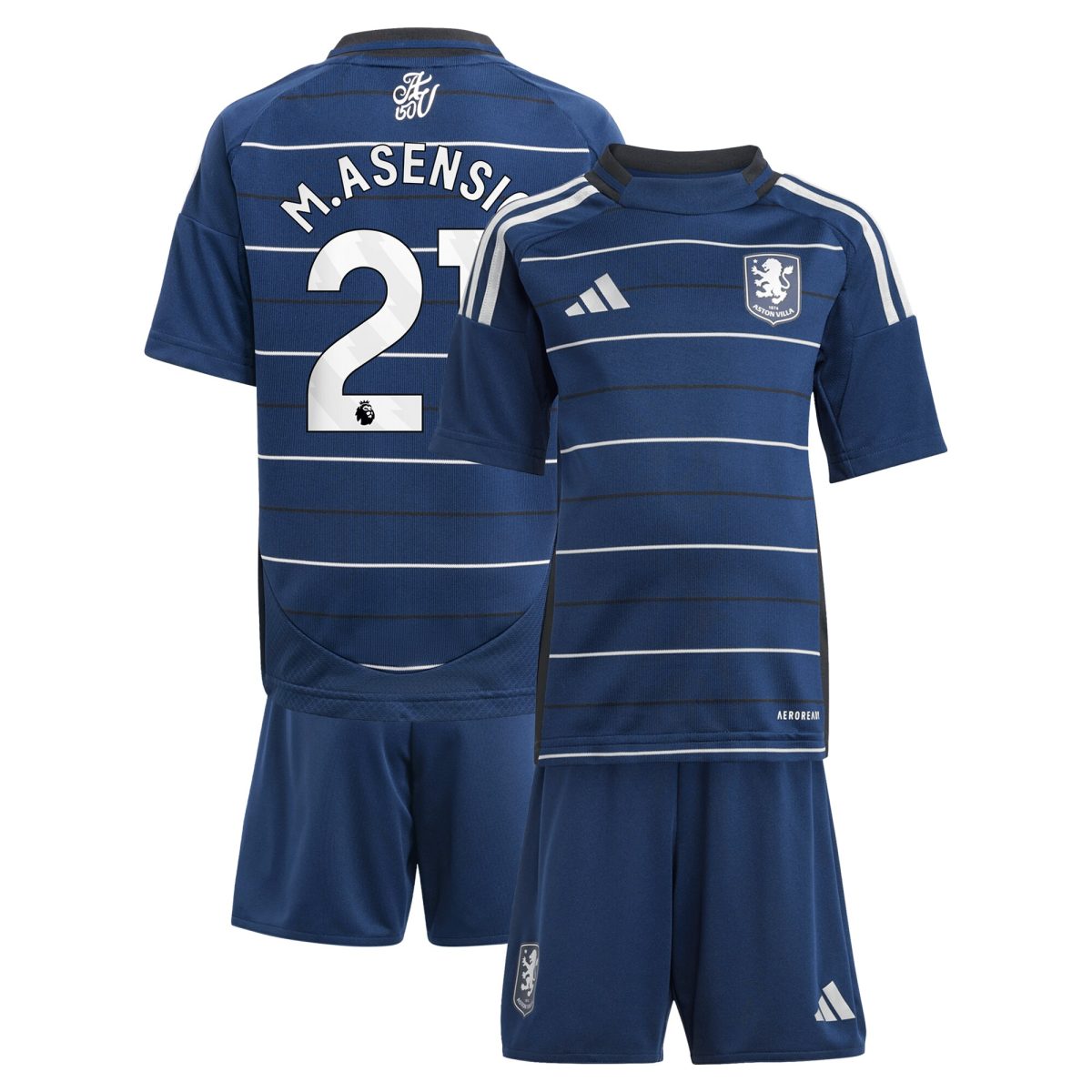 aston villa adidas third minikit 2024-25 with m.asensio 21 printing Collection - Aston Villa Fan Shop Official Gear