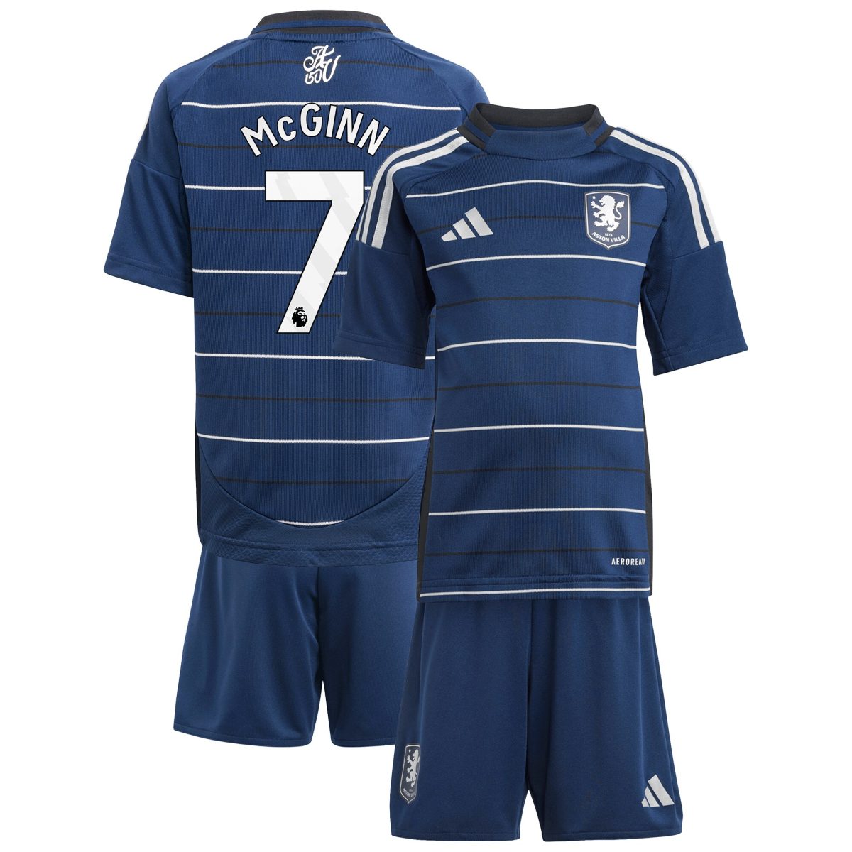 aston villa adidas third minikit 2024-25 with mcginn 7 printing Collection - Aston Villa Fan Shop Official Gear
