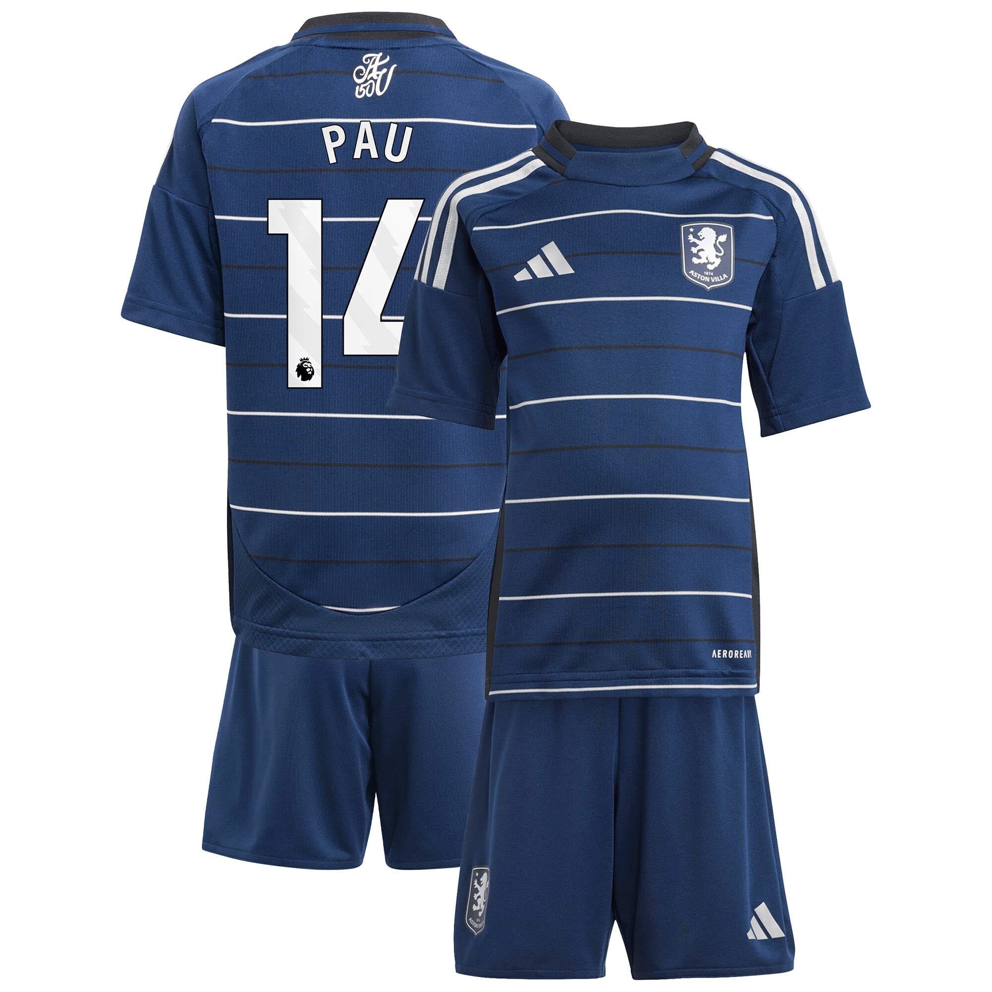 aston villa adidas third minikit 2024-25 with pau 14 printing Collection - Aston Villa Fan Shop Official Gear