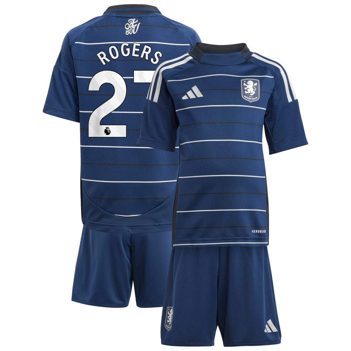 aston villa adidas third minikit 2024-25 with rogers 27 printing Collection - Aston Villa Fan Shop Official Gear