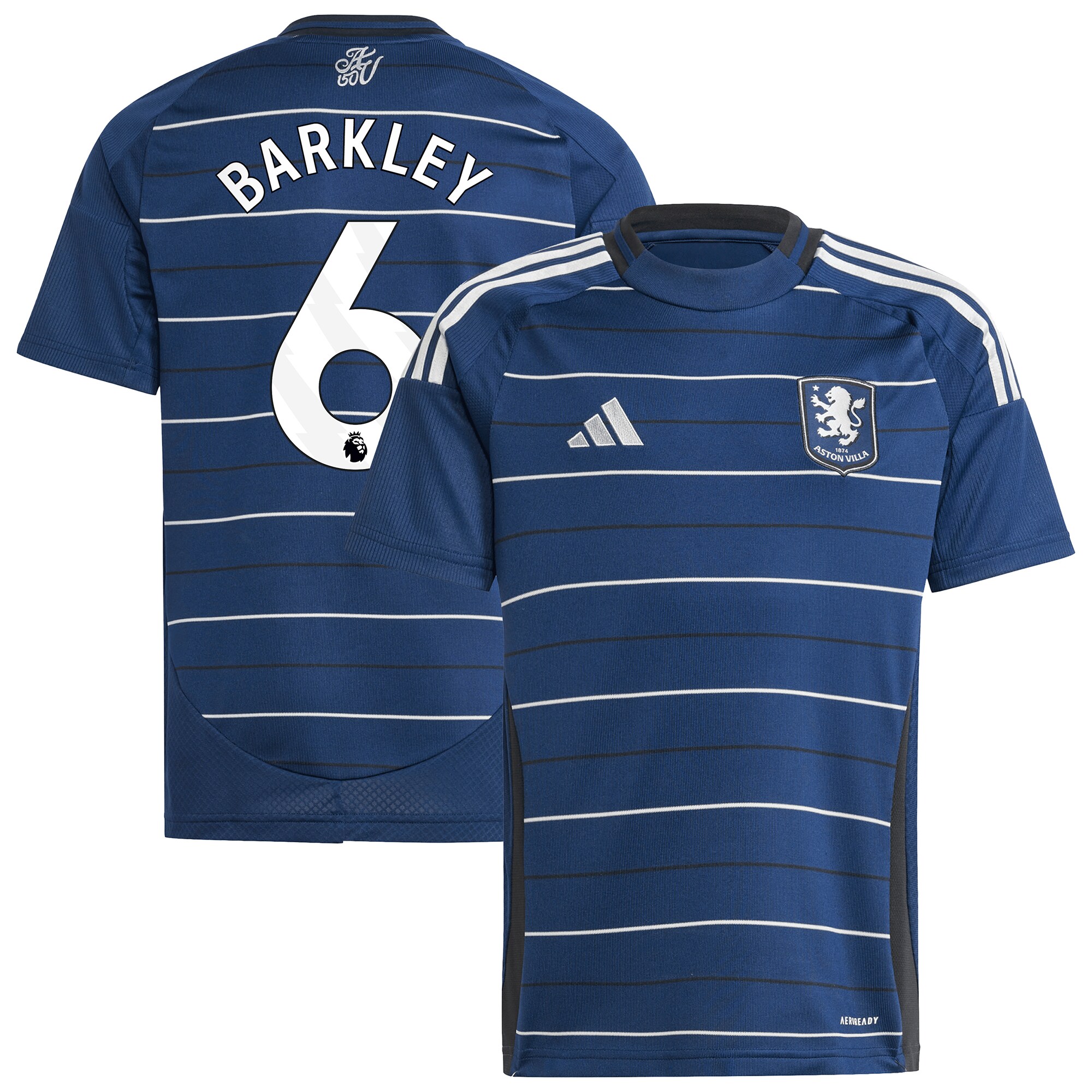 aston villa adidas third shirt 2024-25 – kids with barkley 6 printing Collection - Aston Villa Fan Shop Official Gear