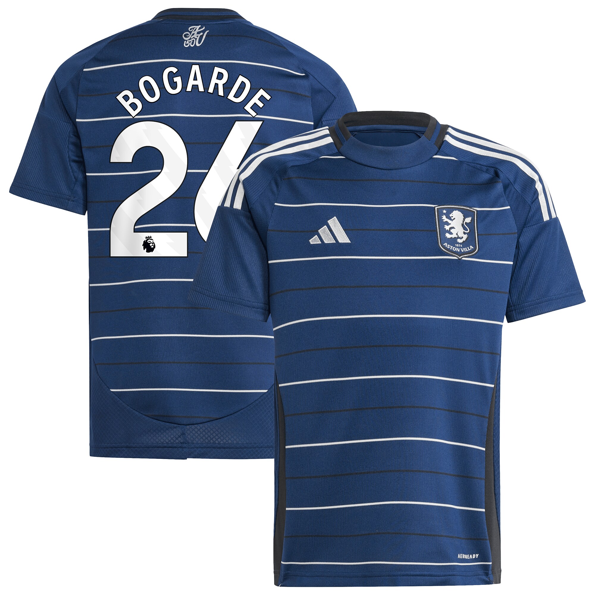 aston villa adidas third shirt 2024-25 – kids with bogarde 26 printing Collection - Aston Villa Fan Shop Official Gear