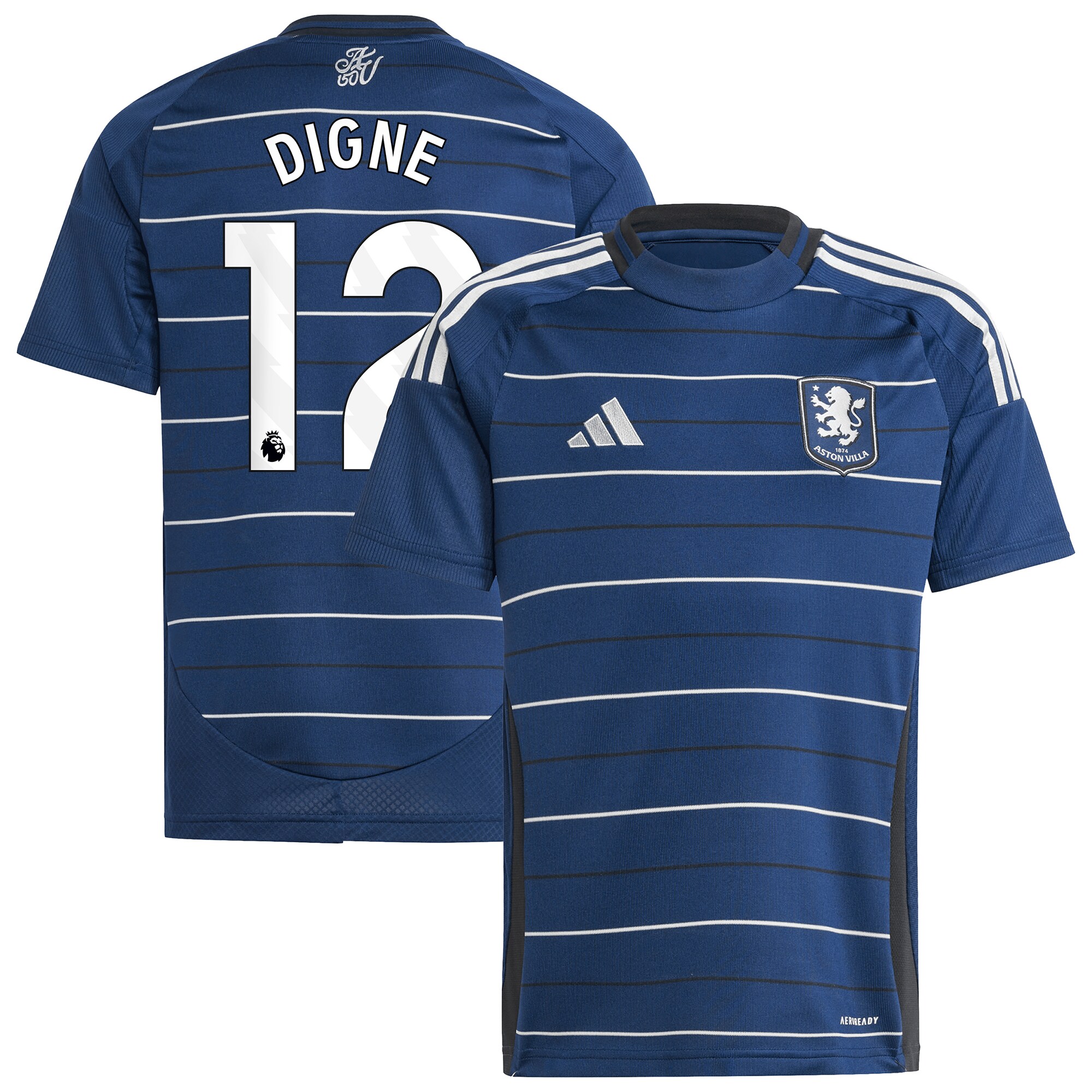 aston villa adidas third shirt 2024-25 – kids with digne 12 printing Collection - Aston Villa Fan Shop Official Gear