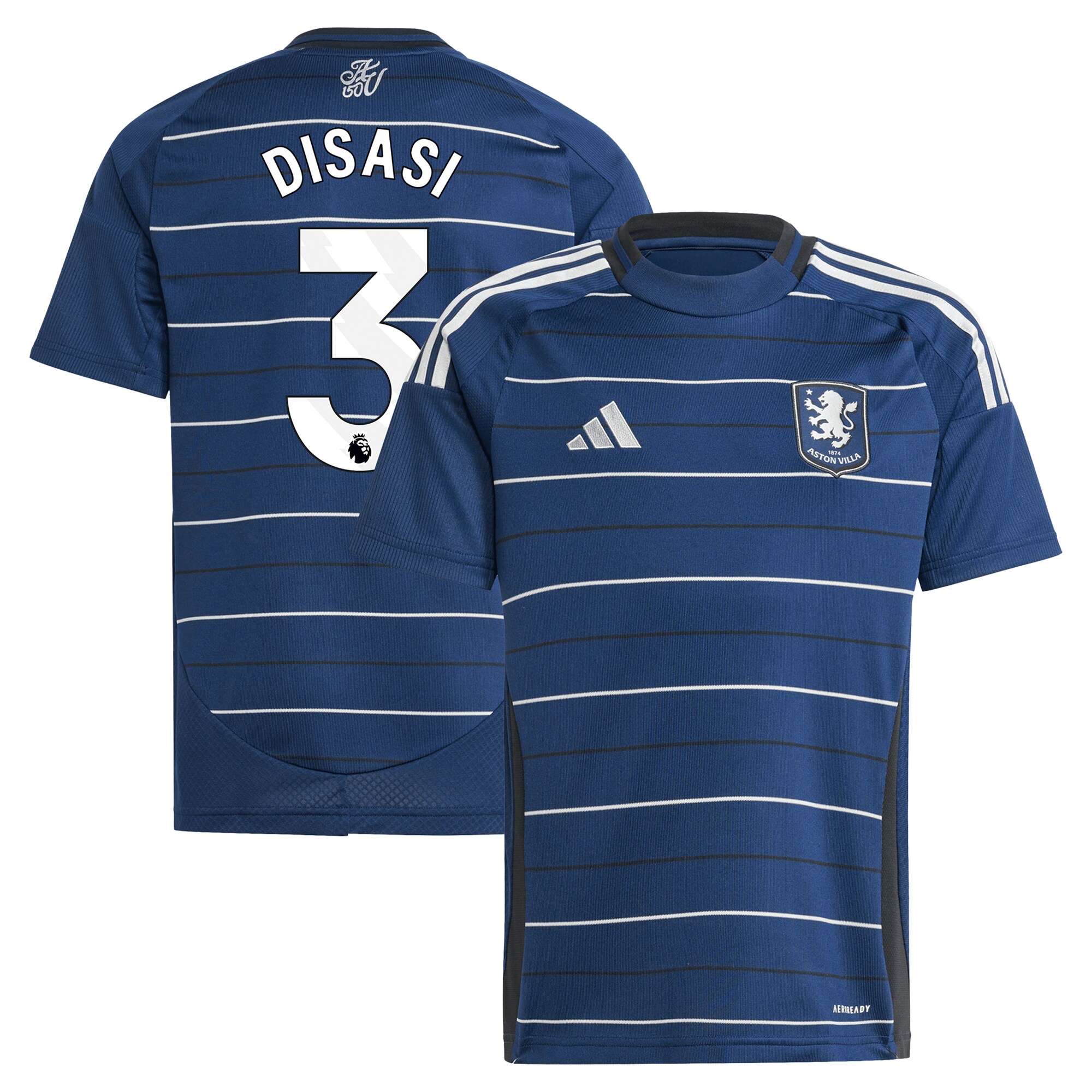 aston villa adidas third shirt 2024-25 – kids with disasi 3 printing Collection - Aston Villa Fan Shop Official Gear