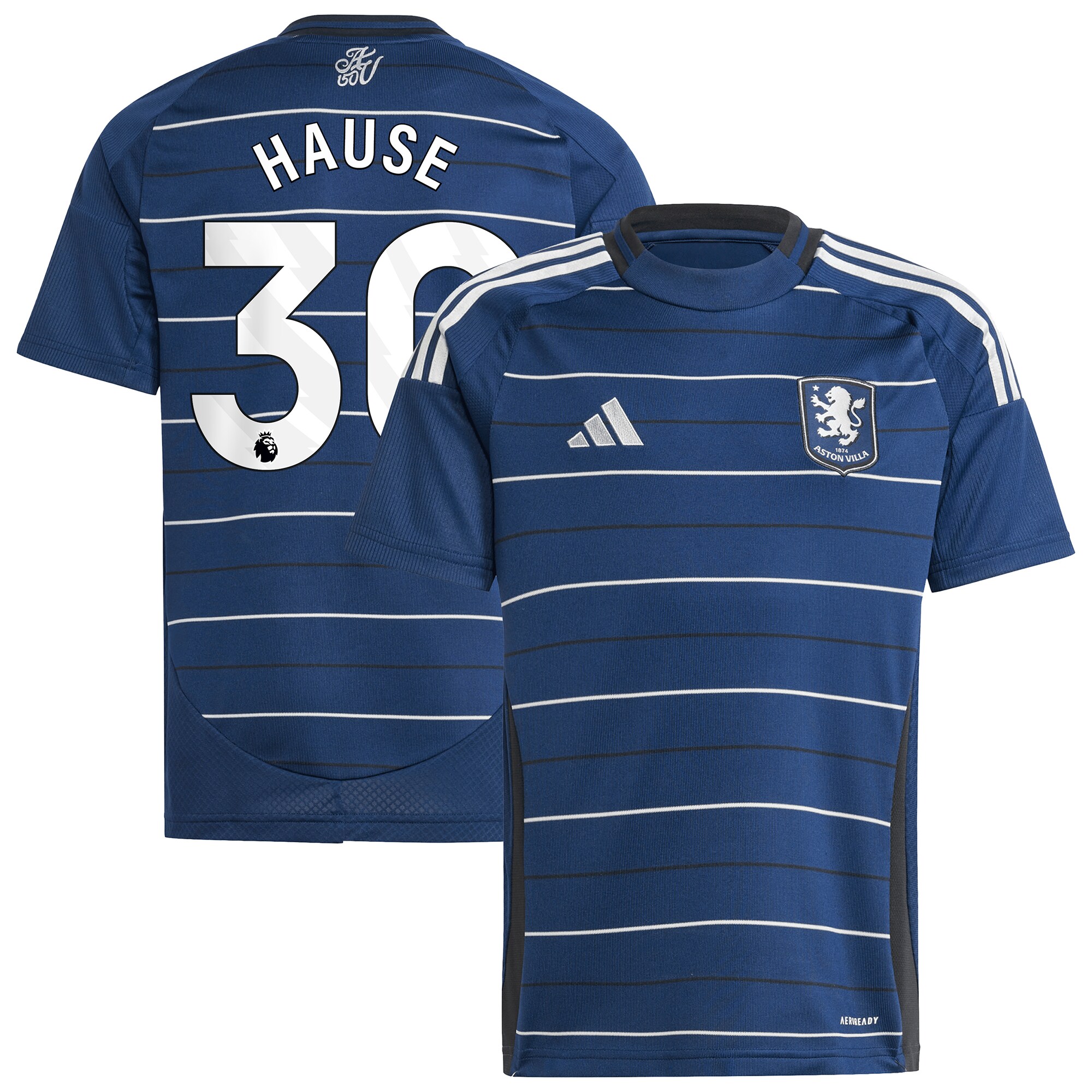 aston villa adidas third shirt 2024-25 – kids with hause 30 printing Collection - Aston Villa Fan Shop Official Gear
