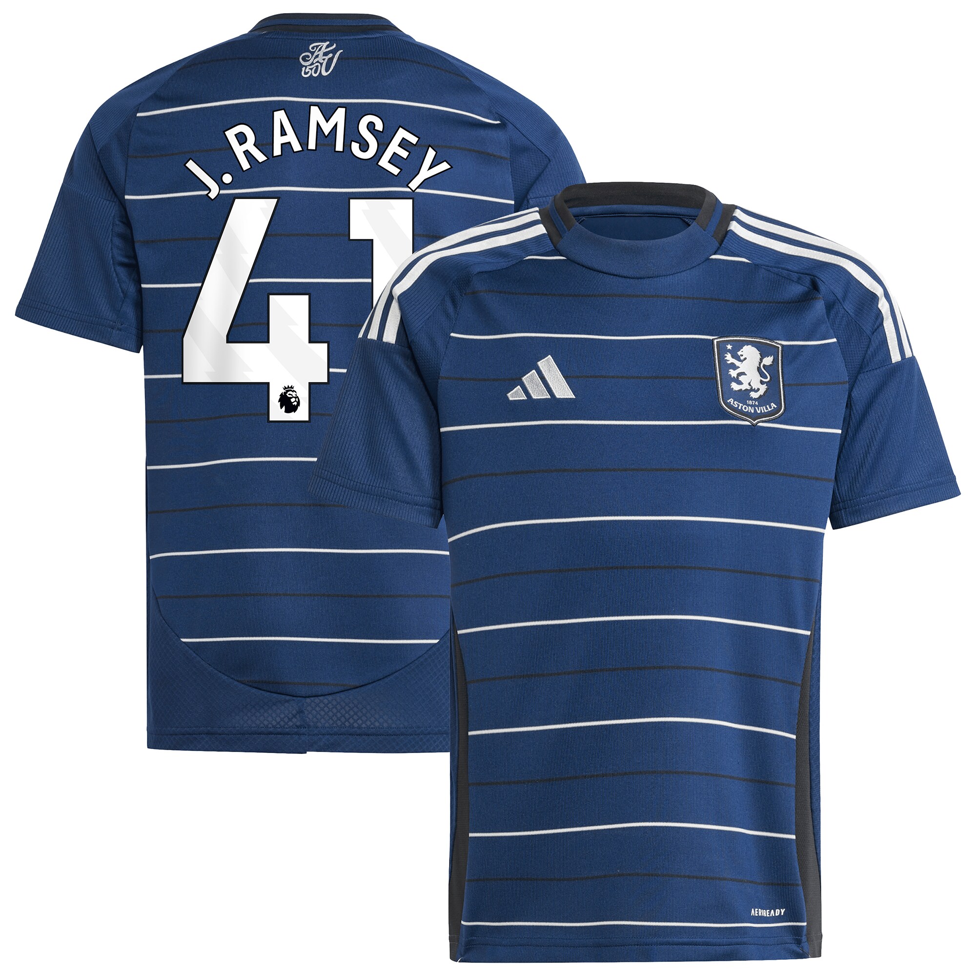aston villa adidas third shirt 2024-25 – kids with j. ramsey 41 printing Collection - Aston Villa Fan Shop Official Gear