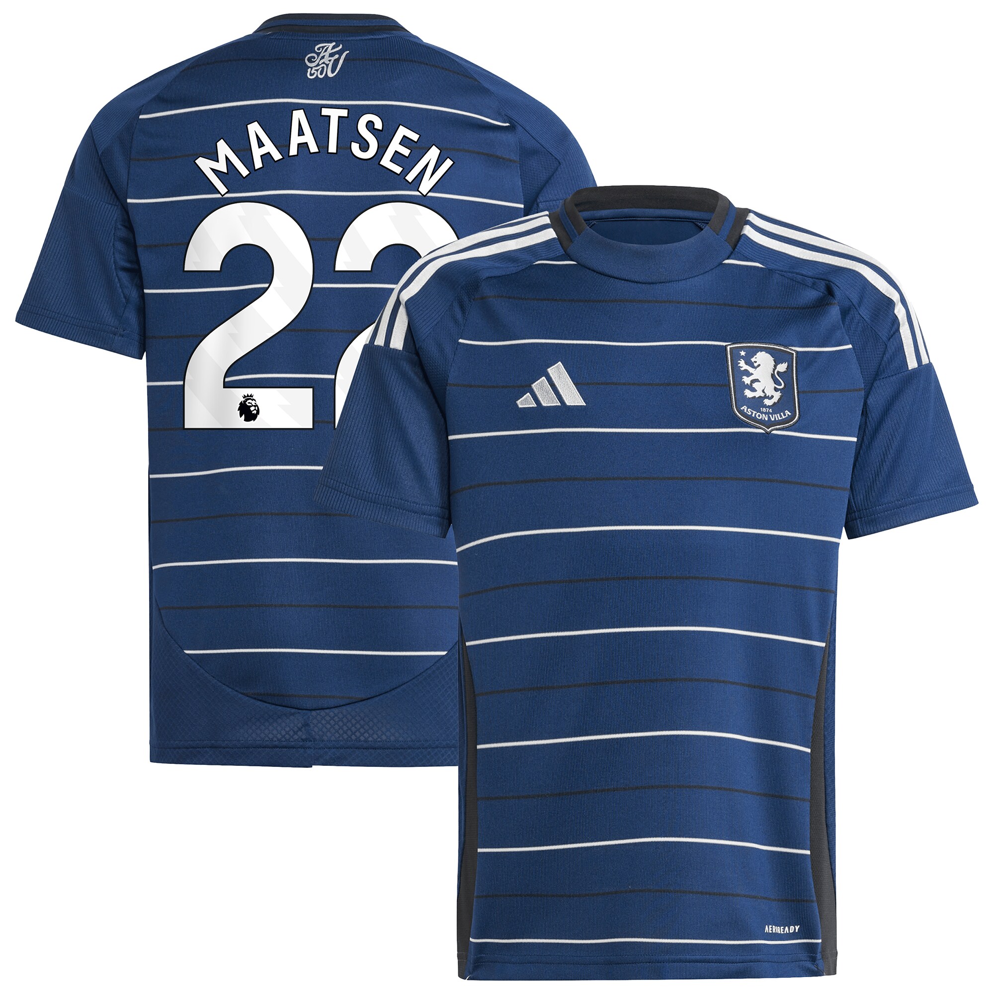 aston villa adidas third shirt 2024-25 – kids with maatsen 22 printing Collection - Aston Villa Fan Shop Official Gear