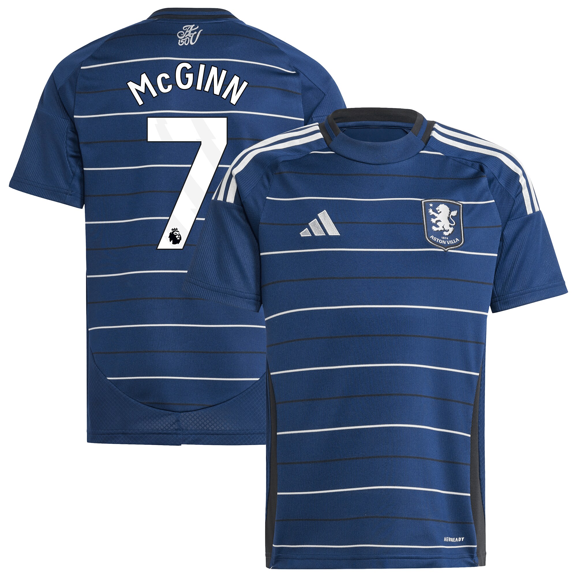 aston villa adidas third shirt 2024-25 – kids with mcginn 7 printing Collection - Aston Villa Fan Shop Official Gear
