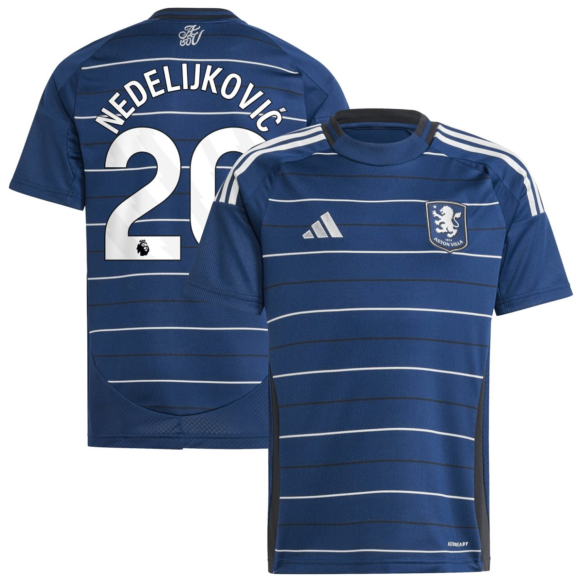 aston villa adidas third shirt 2024-25 – kids with nedeljković 20 printing Collection - Aston Villa Fan Shop Official Gear