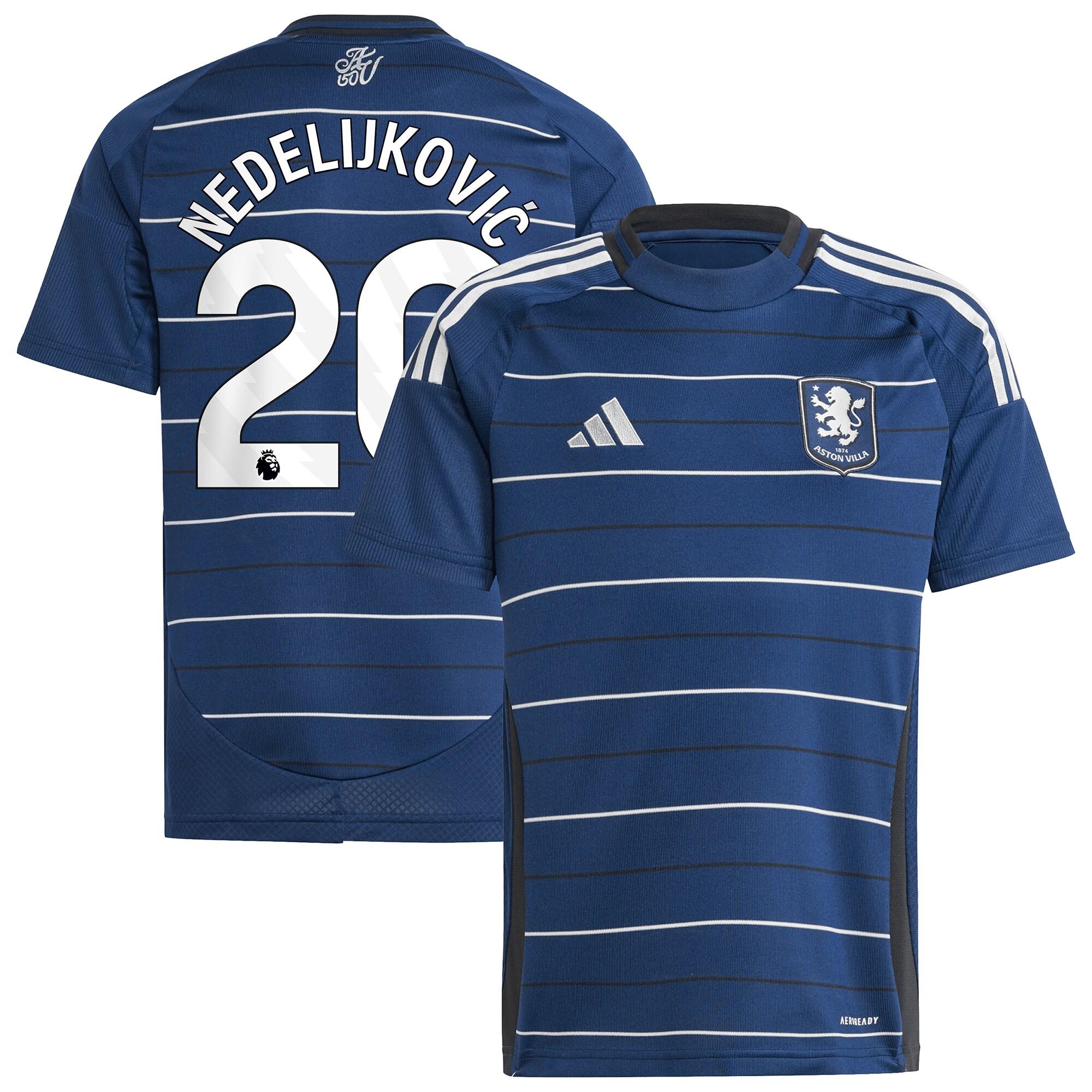 aston villa adidas third shirt 2024-25 – kids with nedeljković 20 printing Collection - Aston Villa Fan Shop Official Gear