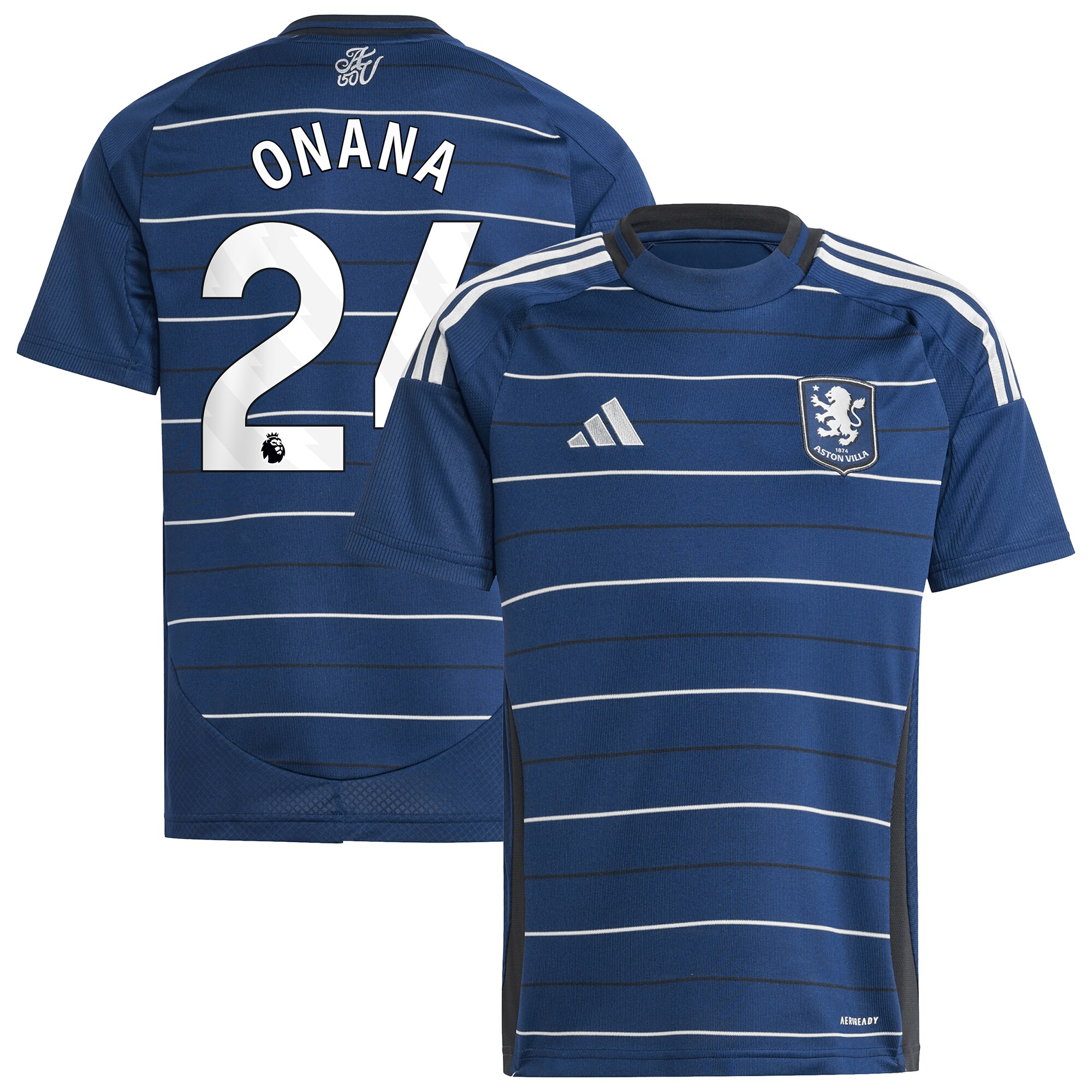 aston villa adidas third shirt 2024-25 – kids with onana 24 printing Collection - Aston Villa Fan Shop Official Gear