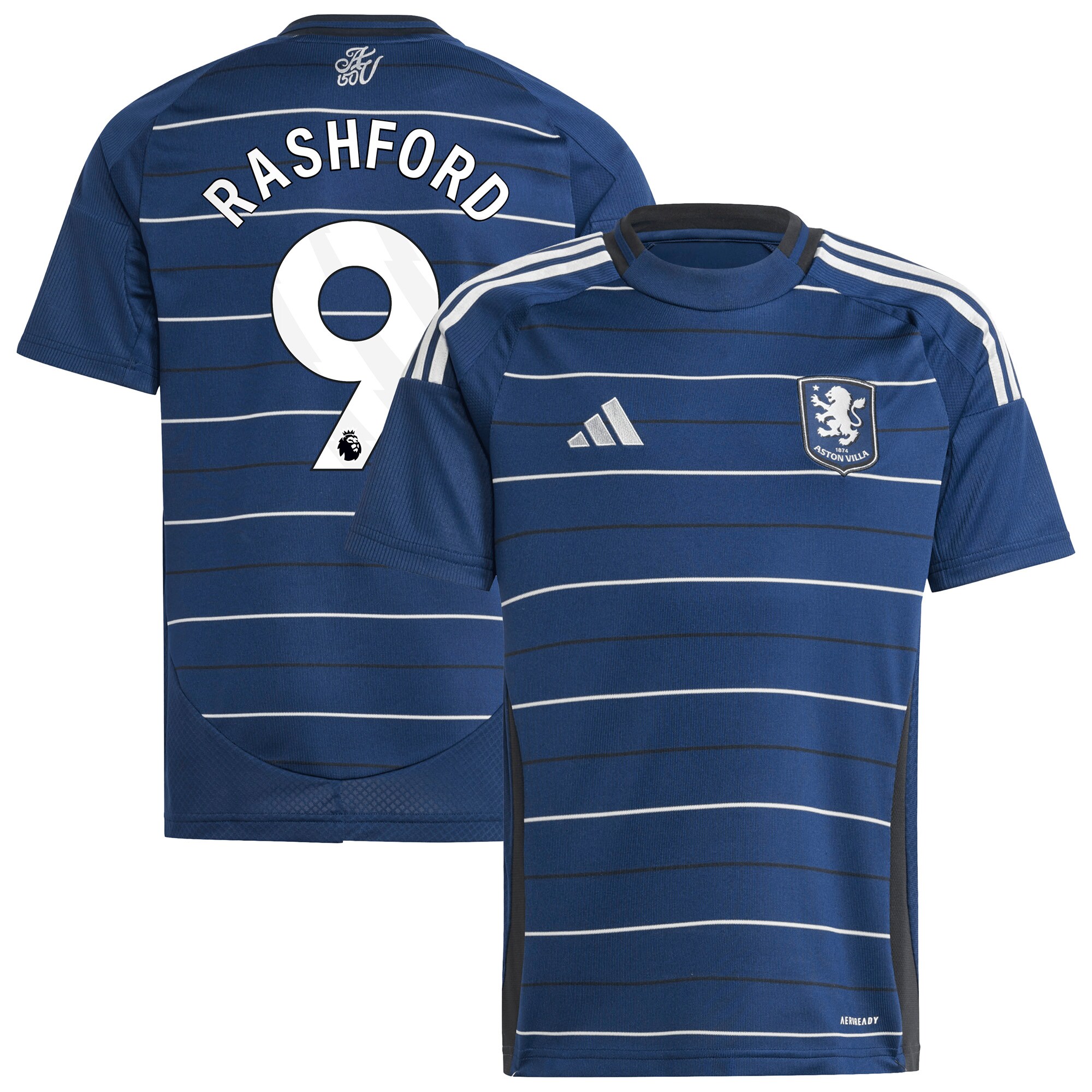aston villa adidas third shirt 2024-25 – kids with rashford 9 printing Collection - Aston Villa Fan Shop Official Gear