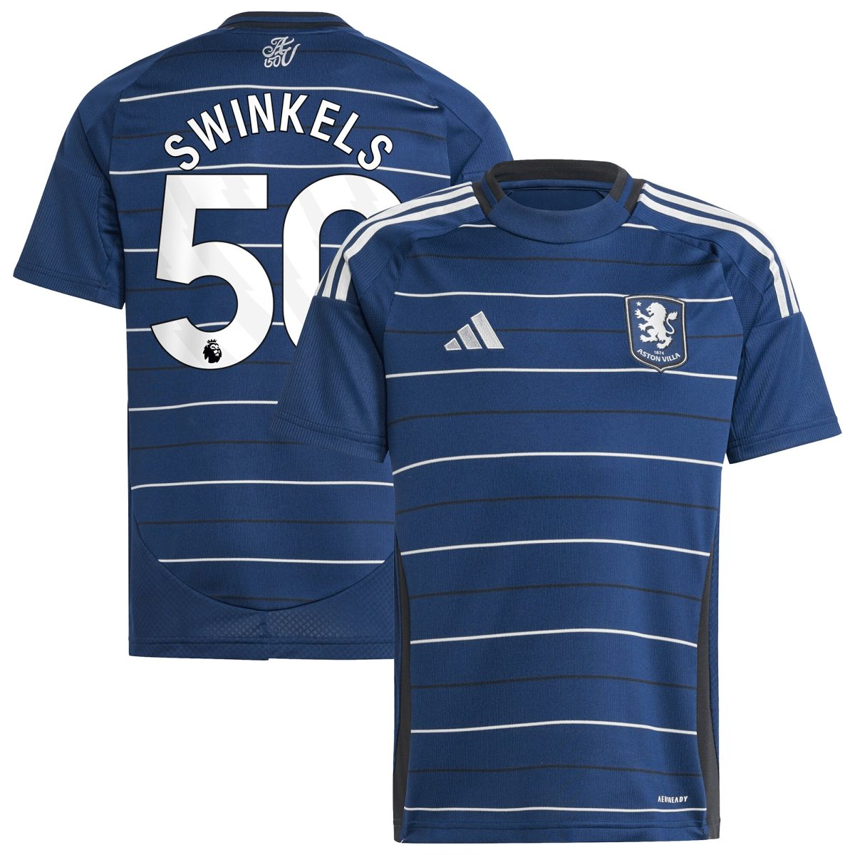 aston villa adidas third shirt 2024-25 – kids with swinkels 50 printing Collection - Aston Villa Fan Shop Official Gear