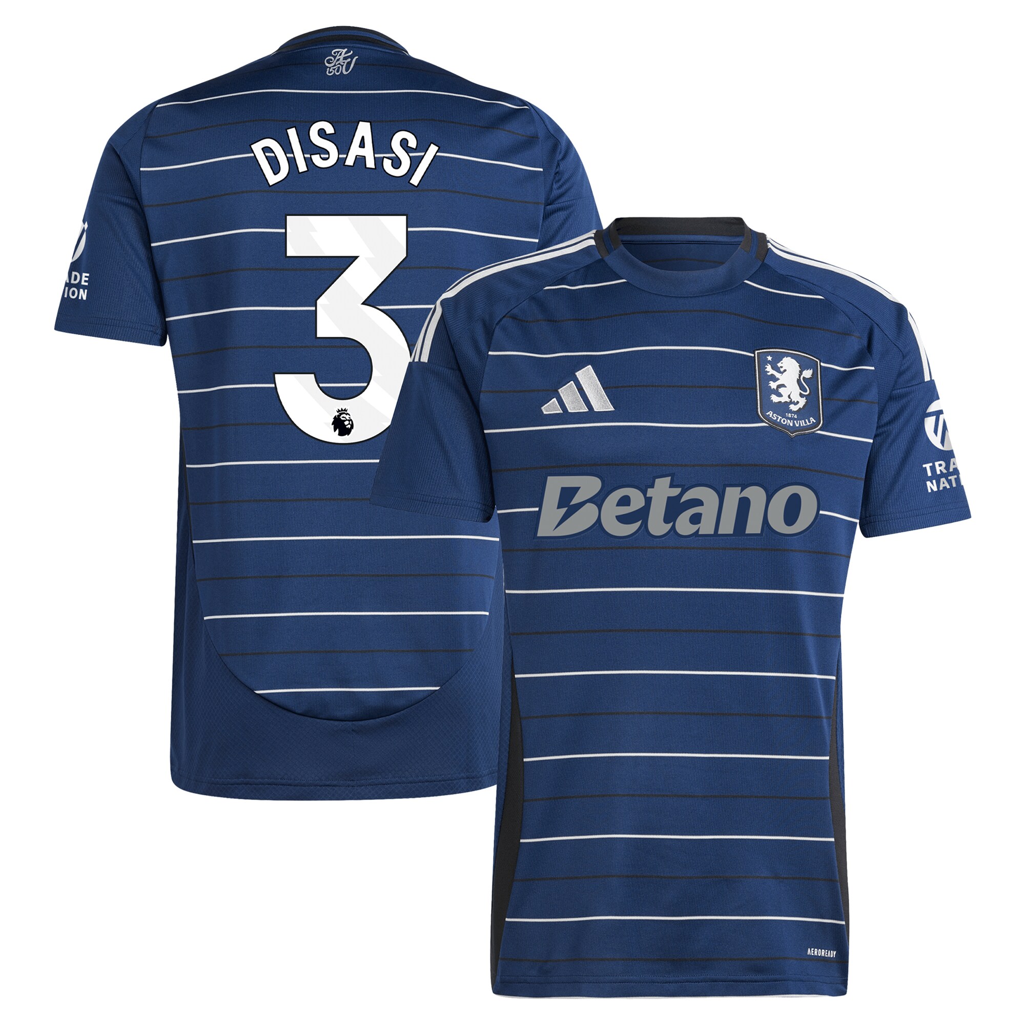 aston villa adidas third shirt 2024-25 with disasi 3 printing Collection - Aston Villa Fan Shop Official Gear