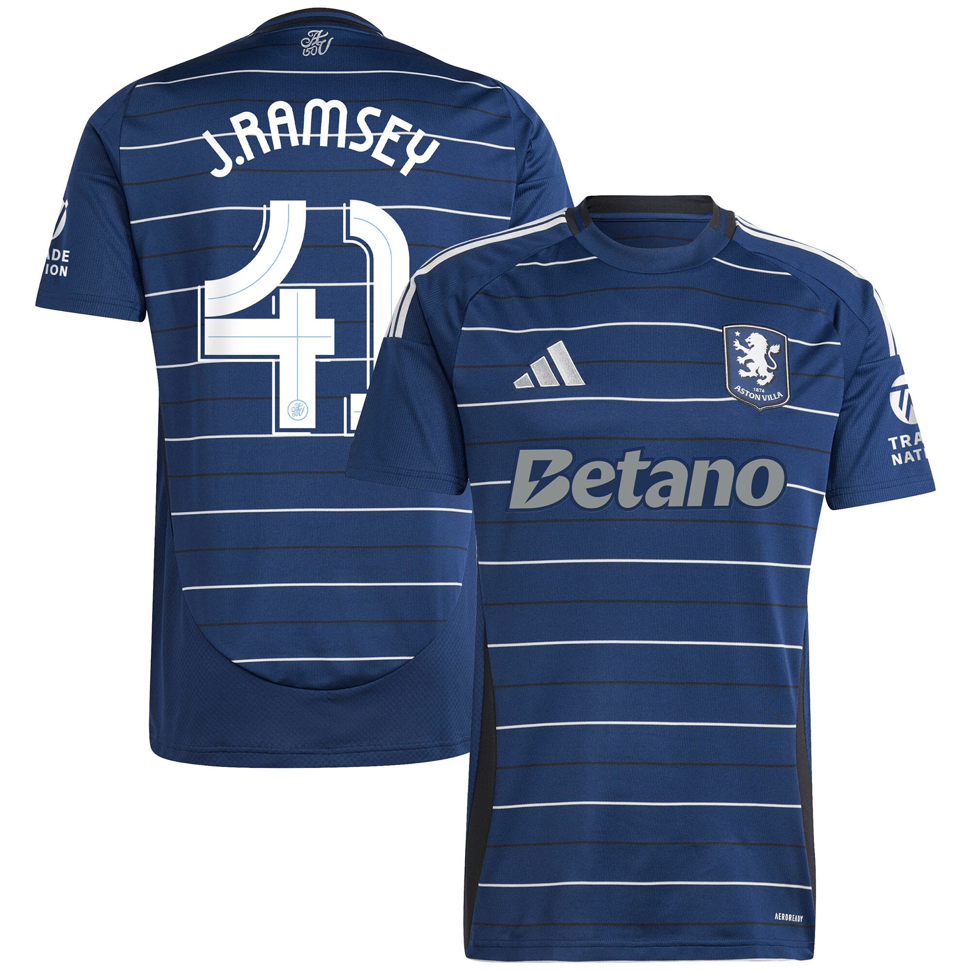 aston villa adidas third shirt 2024-25 with j. ramsey 41 cup printing Collection - Aston Villa Fan Shop Official Gear
