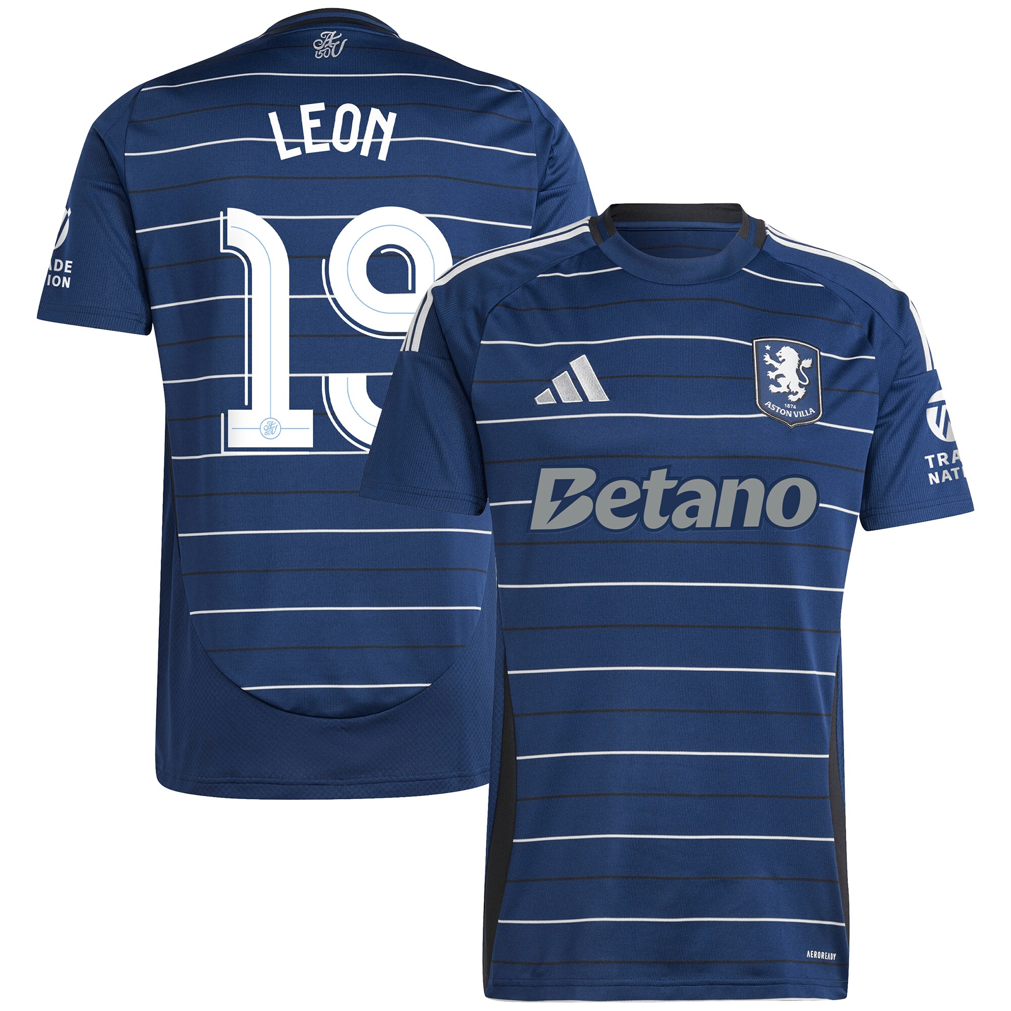 aston villa adidas third shirt 2024-25 with leon 19 cup printing Collection - Aston Villa Fan Shop Official Gear