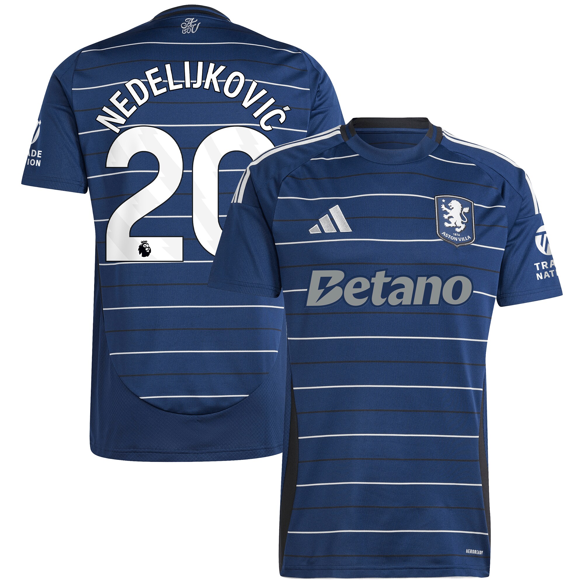aston villa adidas third shirt 2024-25 with nedeljković 20 printing Collection - Aston Villa Fan Shop Official Gear