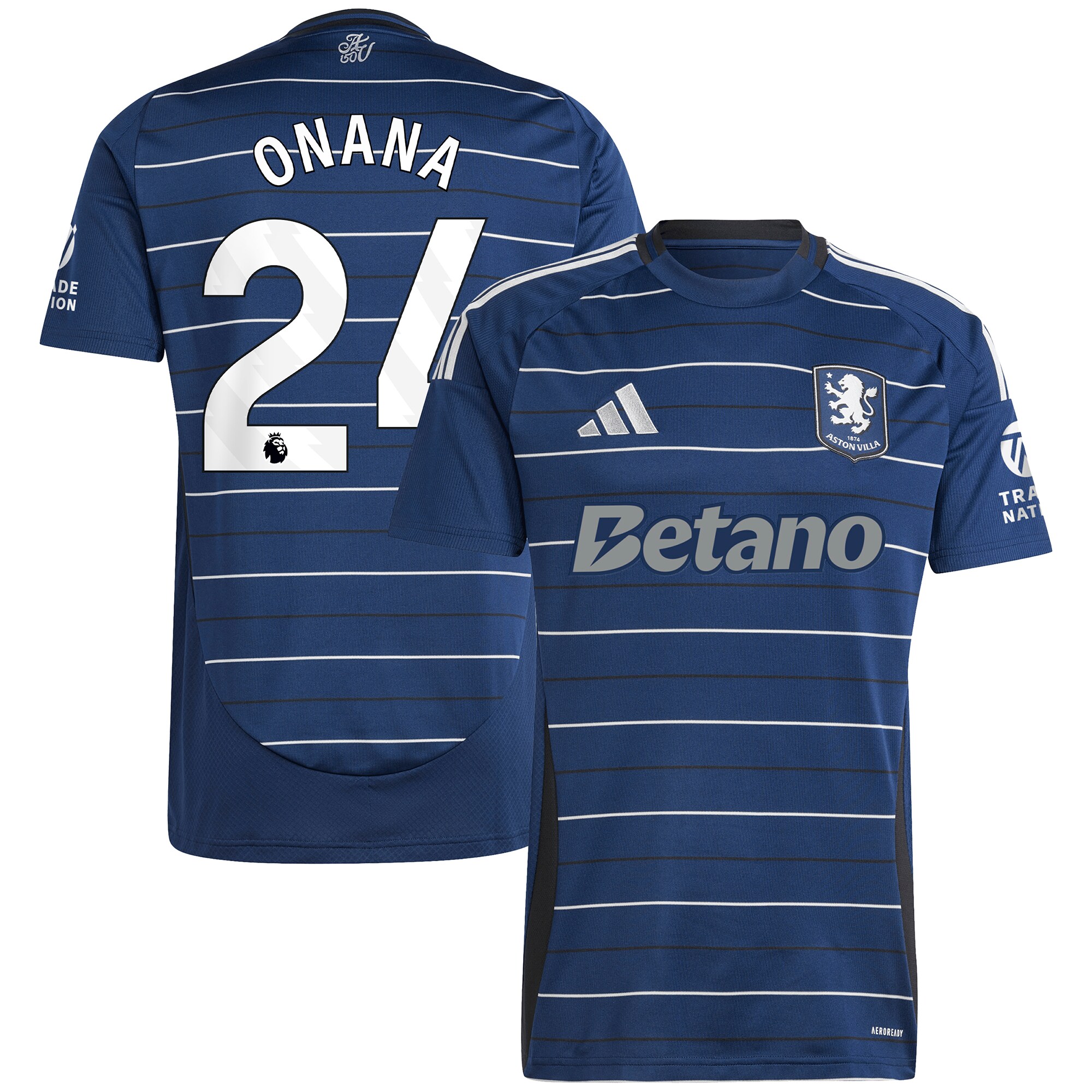 aston villa adidas third shirt 2024-25 with onana 24 printing Collection - Aston Villa Fan Shop Official Gear